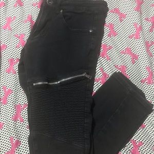 Black punk rock boys jeans